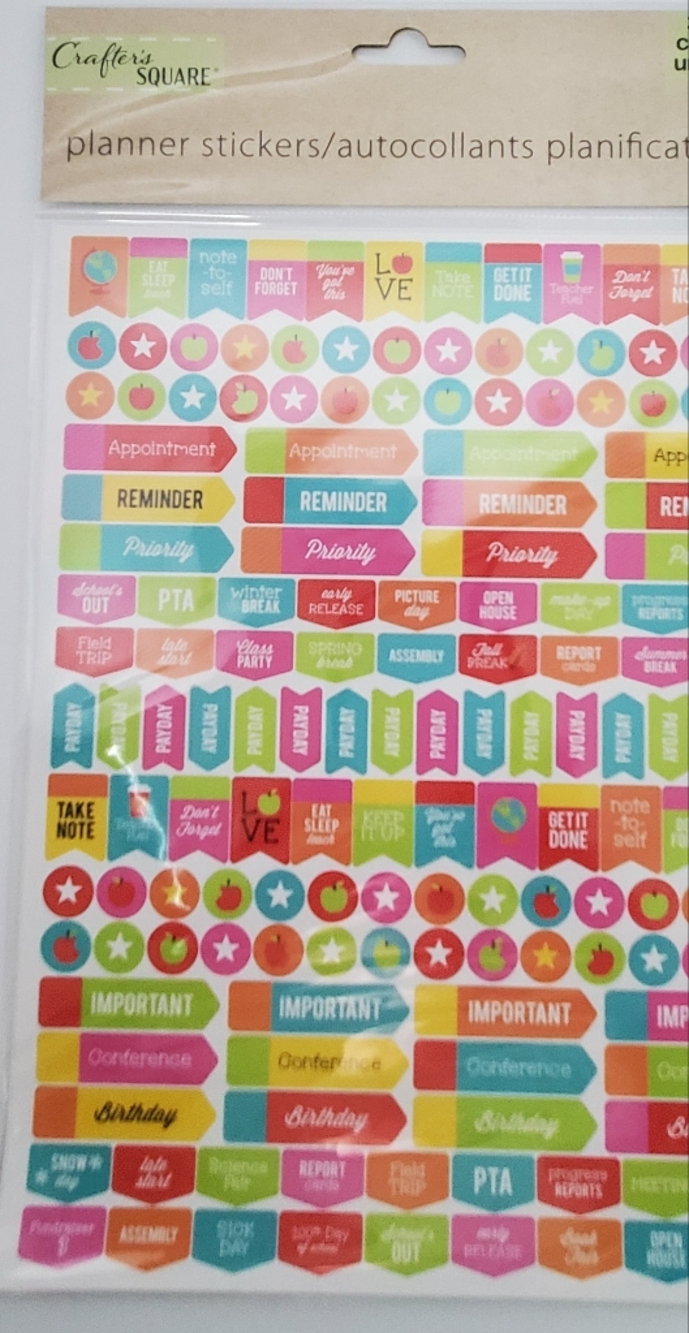 Colorful Planner Sticker Sheets - Bright Multicolor 9 Packs 300 Each Sticker - Picture 14 of 16